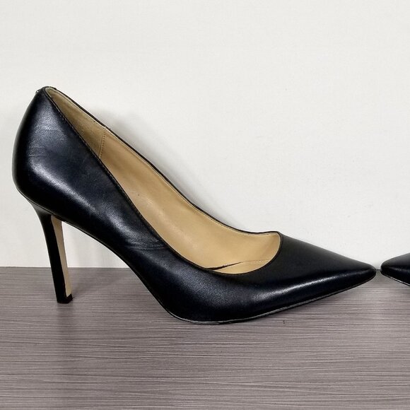 Sam Edelman Hazel Pointed Toe Pump, Black Leather, Womens Size 8 M - Picture 7 of 12
